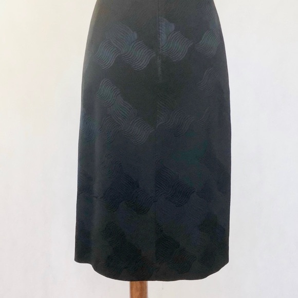 David Meister Black Sleeveless Jacquard Dress - Picture 6 of 8